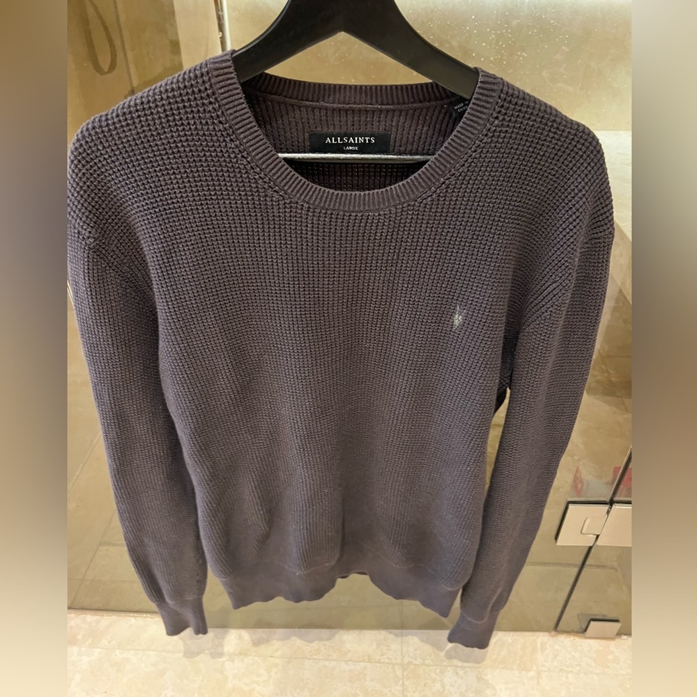 Men’s size large grey all saints sweater